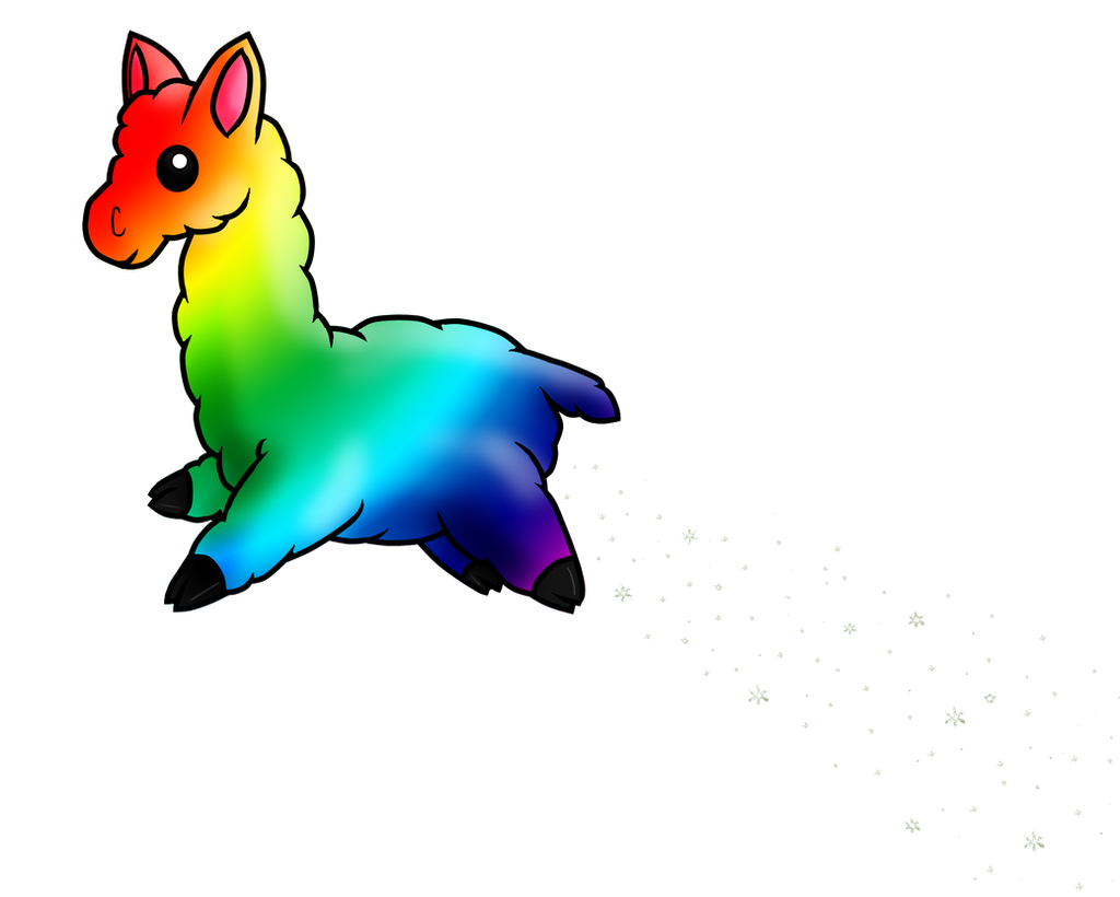 rainbow llama