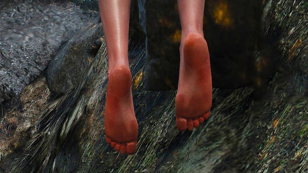 The Witcher 3 Ciri Barefoot Swimming Soles