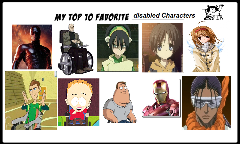 My Top 10 Characters With Disabilities