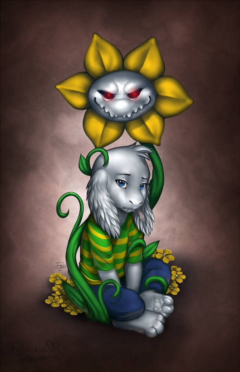 AU Flowey/Asriel redesign (Part 1) by NajpotenQPegazis on DeviantArt