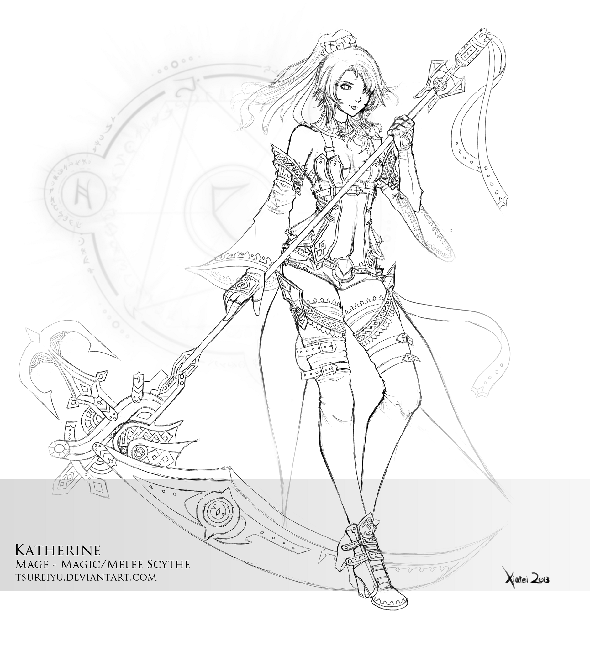 Katherine: Concept and Lineart