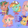 Applejack + Mane 6 Fusions