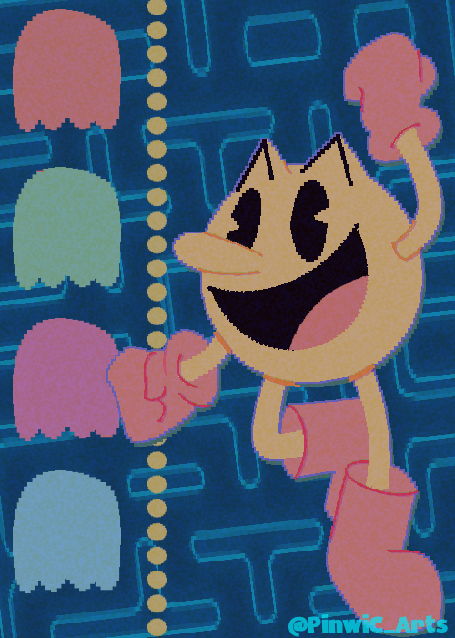 Pac Ink Deviantart Pacman Fanart by PinwicArts on DeviantArt