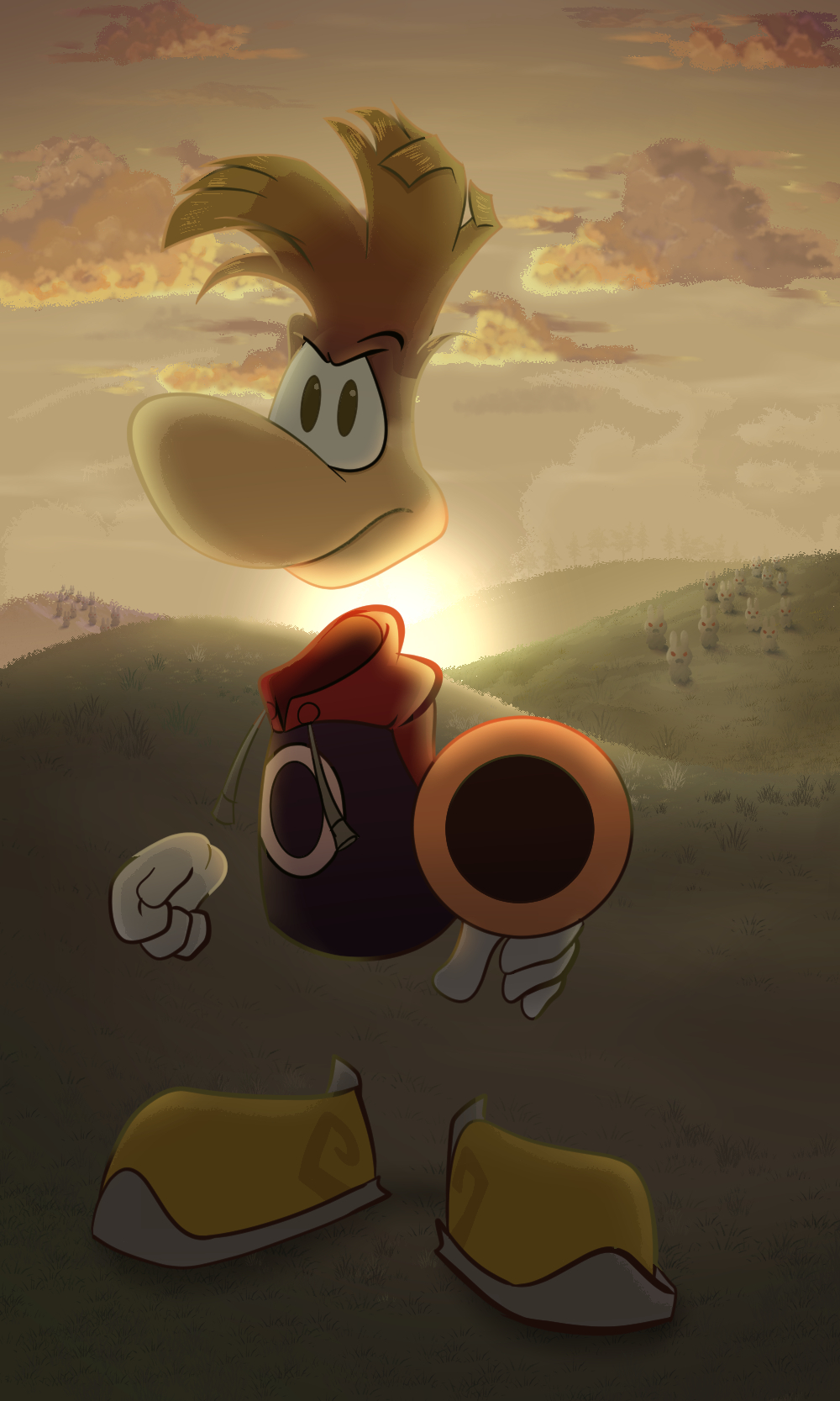 Rayman Raving rabbids Prototype fanart by PinwicArts on DeviantArt