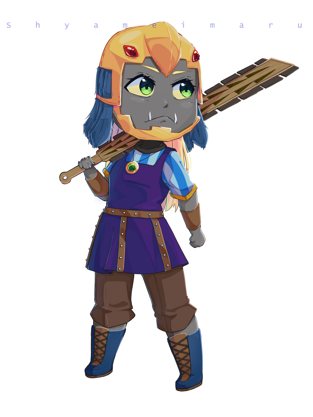 Orc Knight Chibi by ShemmyMaru on DeviantArt
