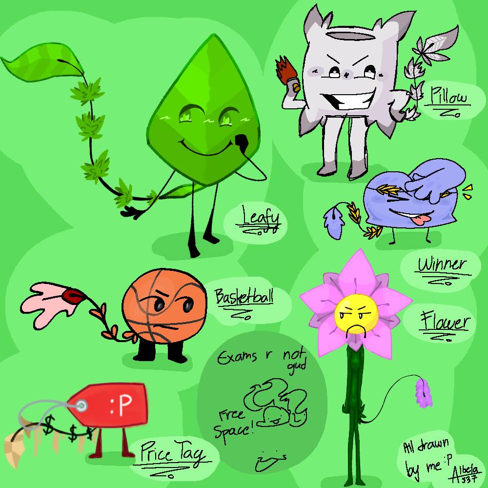Bfdi Side Characters Bfdi characters i randomly drew in school: by Albeta537 on DeviantArt