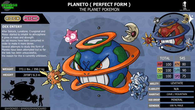 Hydonso: Planeto ( Perfect ) The Planet Pokemon