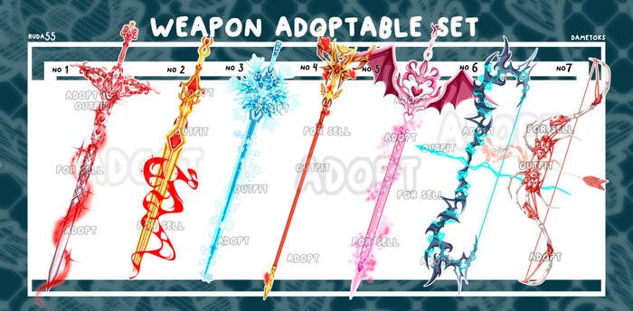 Adoptable weapon Set #24 [OPEN 6/7](random)