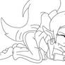 Shantae Crouching (Sketch)