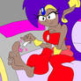 GB Shantae Painting Her Nails
