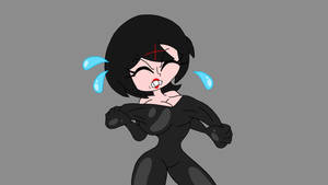 Misako Struggling With Latex Bodysuit 1