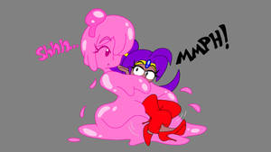 Shantae Hugged By Slimegal