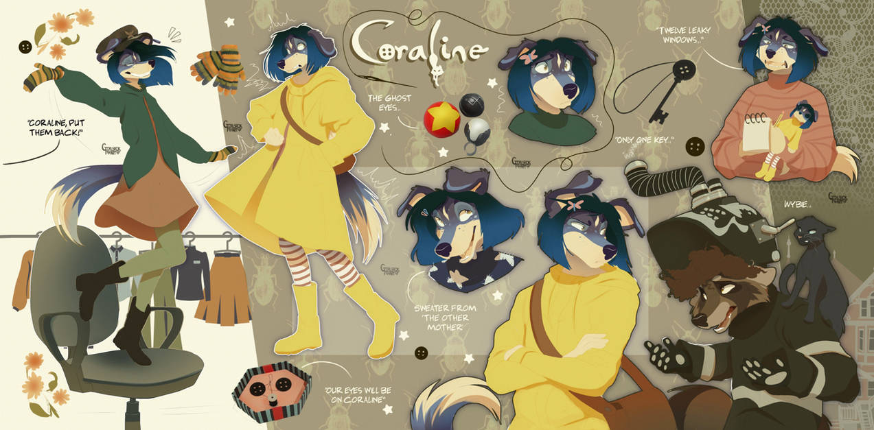 Coraline character concept by Girlsrok on DeviantArt