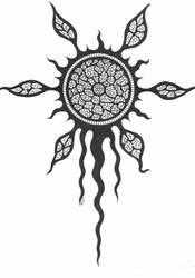 Leaking Sun (tattoo idea)