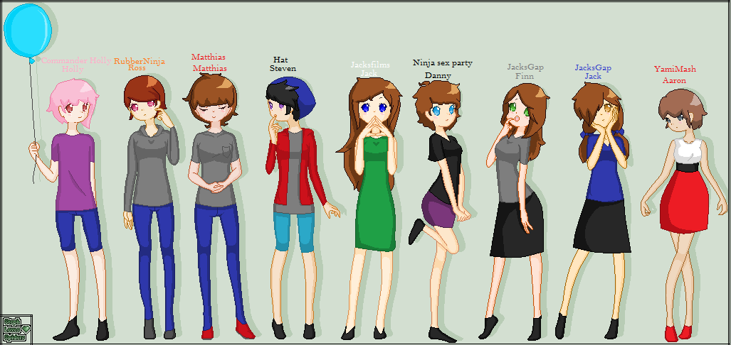 Female YouTubers part 3 + Holly by Artollo2-Corner on DeviantArt Female YouTubers part 3 + Holly by Artollo2-Corner on DeviantArt