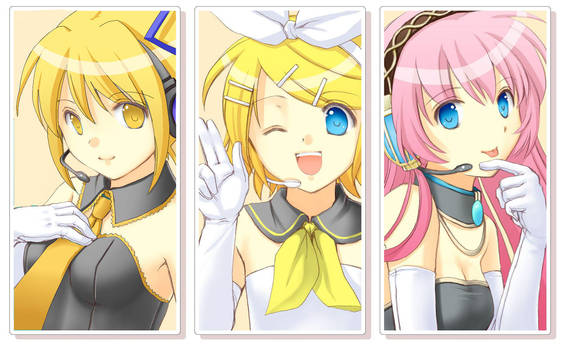 neru akita y rin kagamine y luka megurine