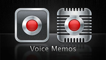 Voice Memo icons for iPhone 4
