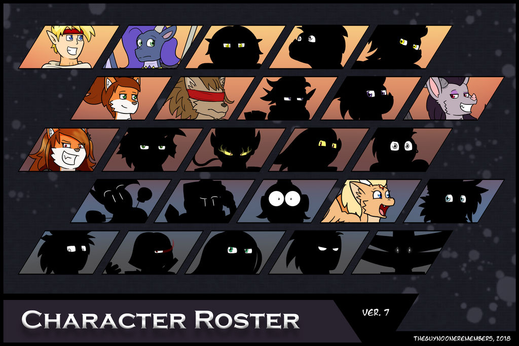 CHARACTER ROSTER - Ver.7 by ChocEnd on DeviantArt