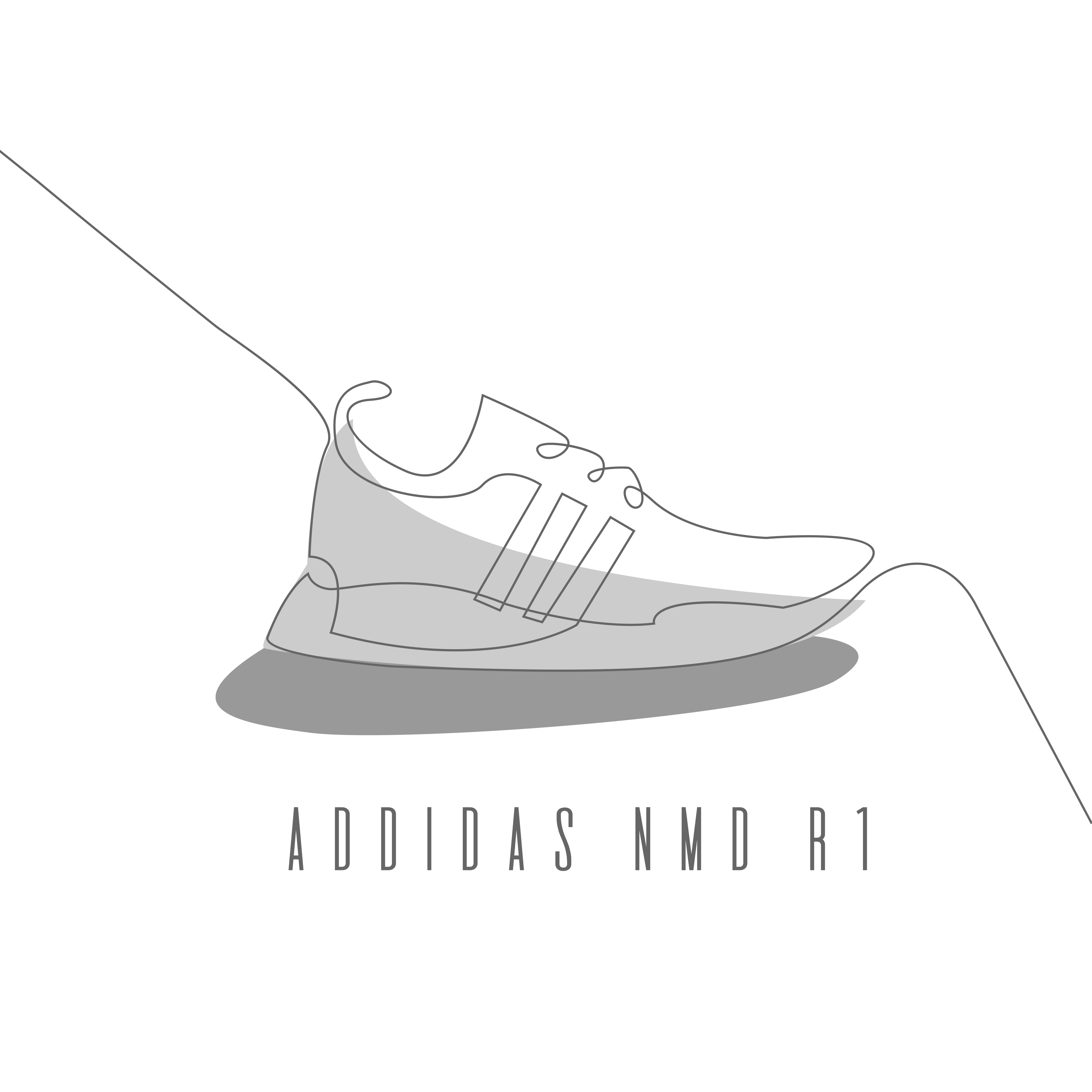Nmd hotsell r1 drawing