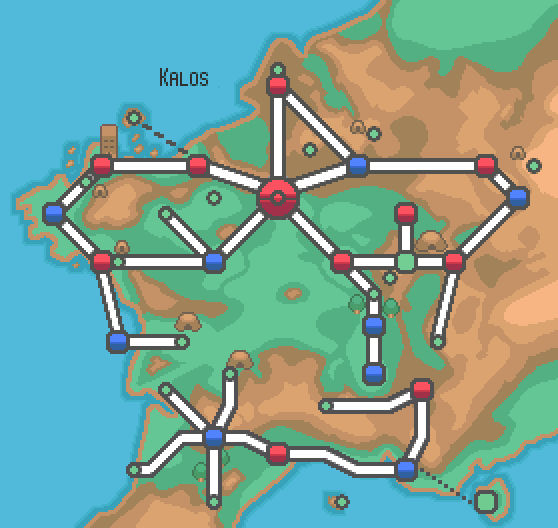 Kalos Map Kalos Map Welcome To The Kalos Region Branch Plays Pokemon Y Episode