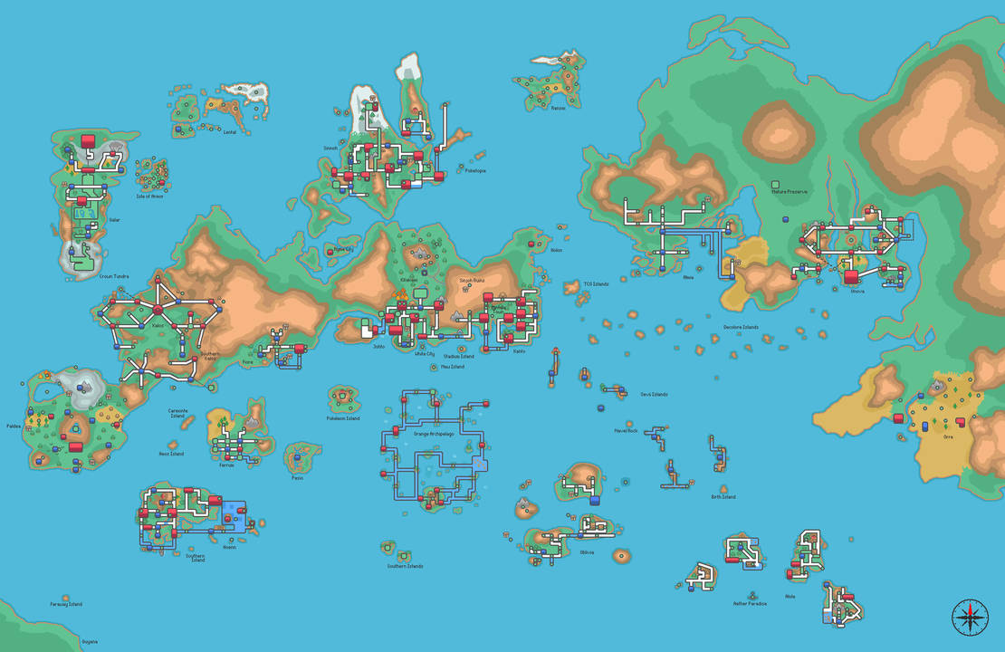 Pokepath Map Layout Pokemon World Map by duskl1ghtness on DeviantArt