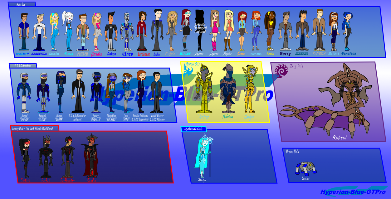 My TD Oc's by Hyperion-Blue-GTPro on DeviantArt