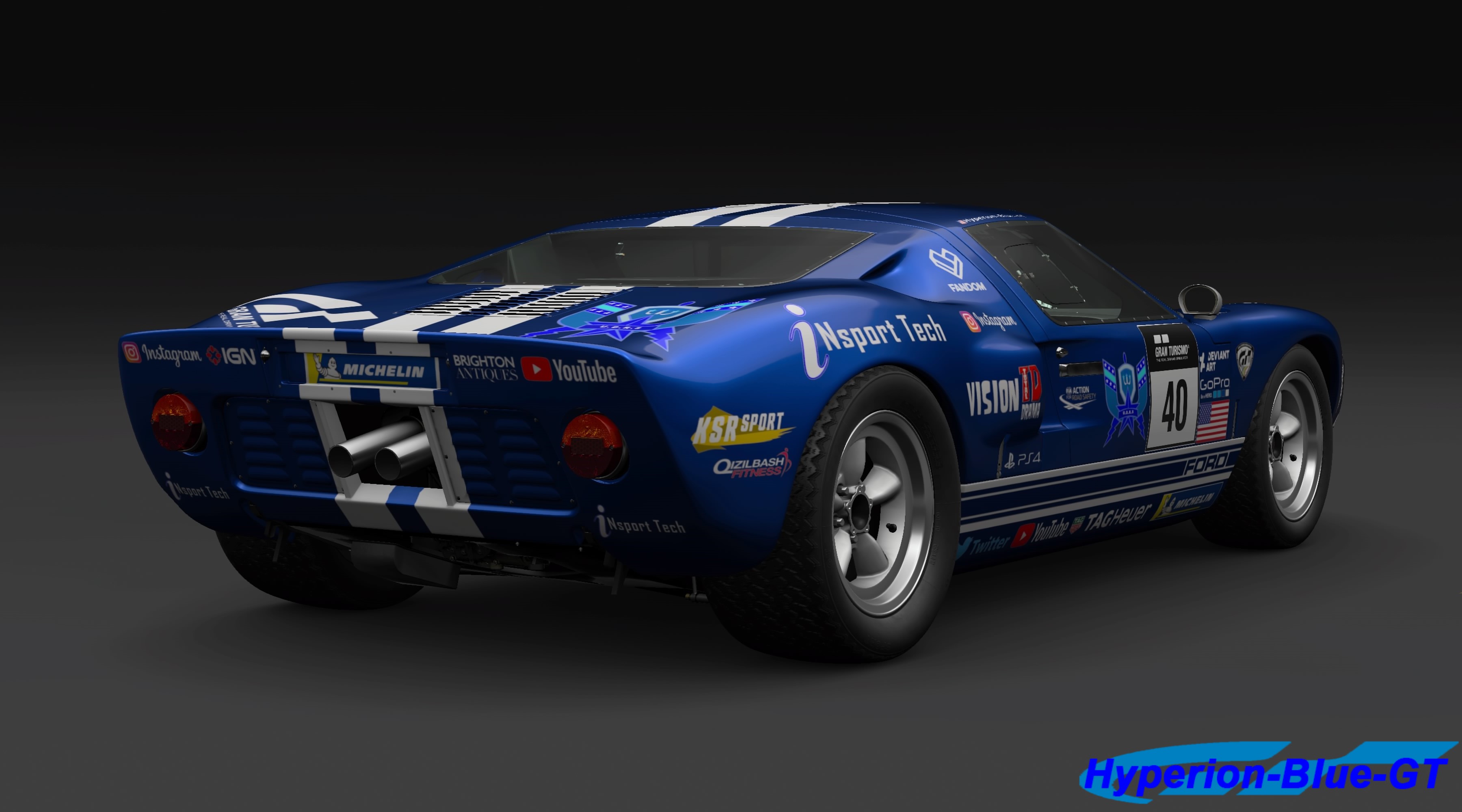 Ford GT40 Mark I U.D.R.S iNSport Tech Vintage '66 by Hyperion-Blue-GTPro on  DeviantArt