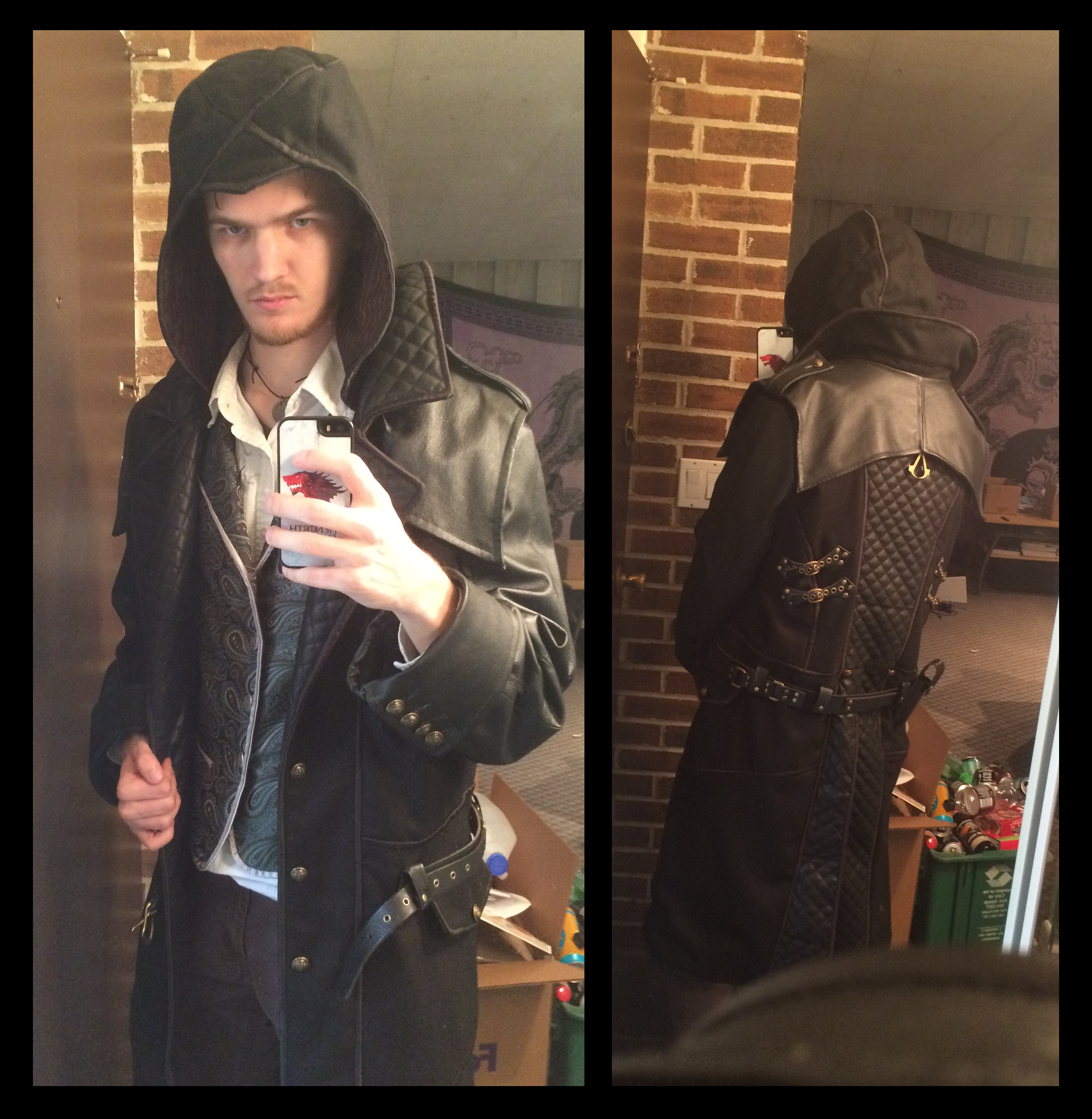 Jacob Frye coat (hood up)