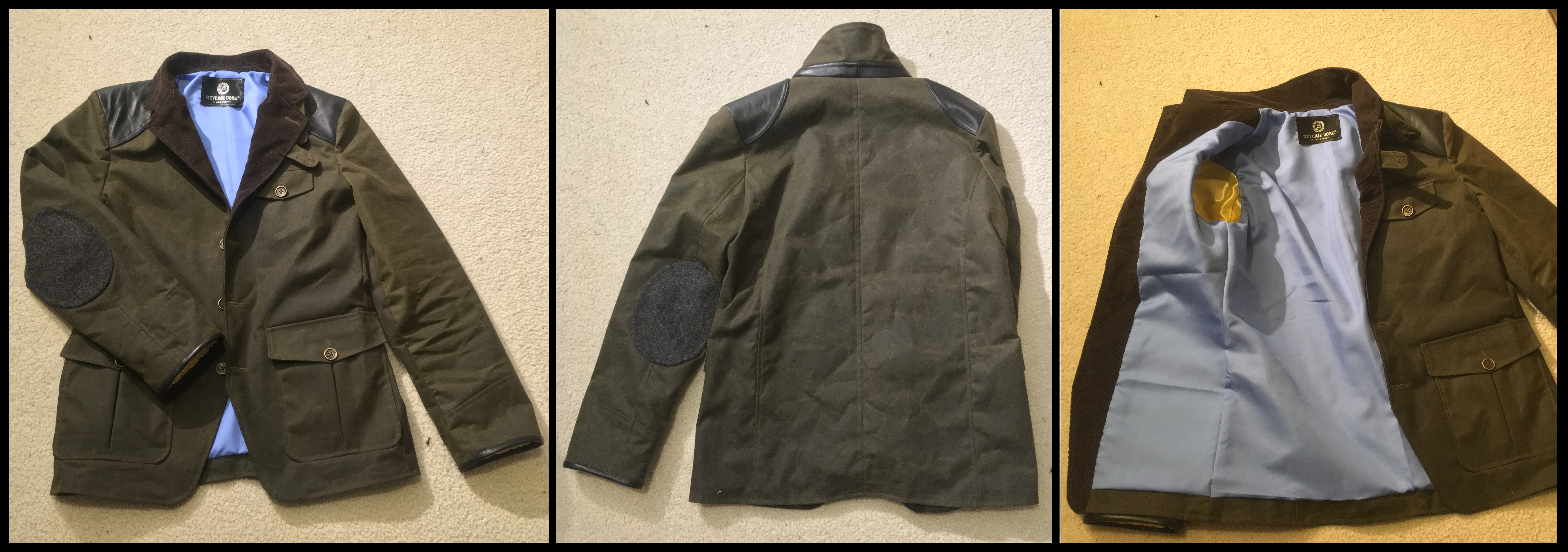 Waxed jacket lining