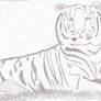 Crappy scratch art tiger
