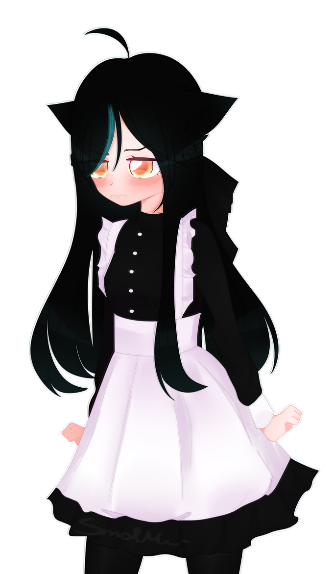 Tsun Tsun in a Maid Outfit by SmolMew on DeviantArt