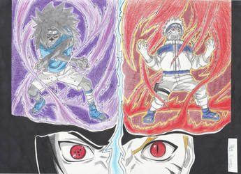 Naruto vs Sasuke by MTEvans