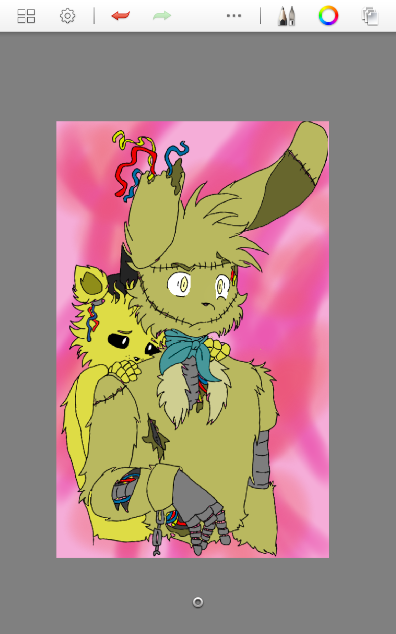 Golden freddy X springtrap by MidnightFan on DeviantArt