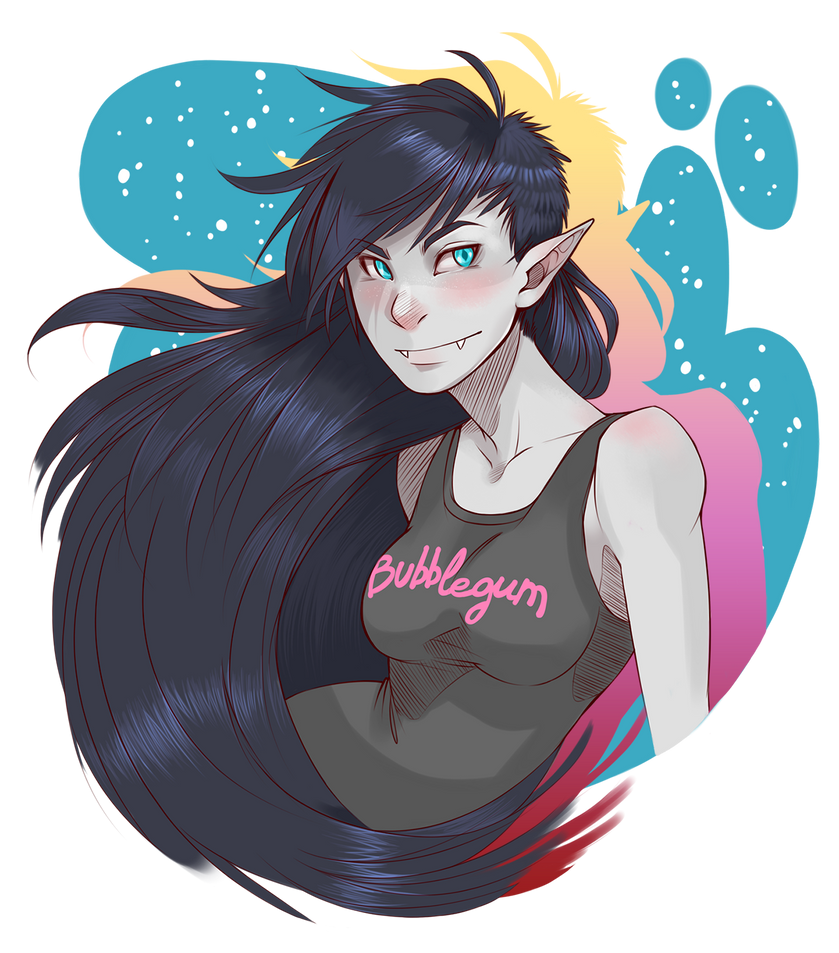 Dad's little monster (Marceline) by TheRealRaki on DeviantArt