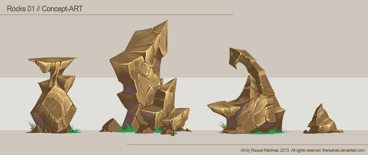 Rocks 01, Concept-Art by TheRealRaki on DeviantArt