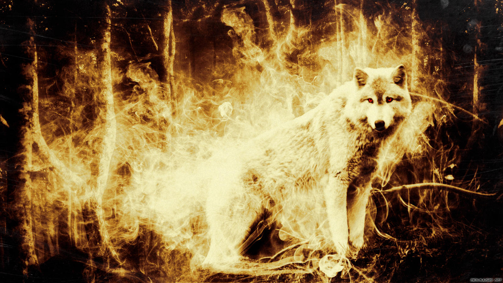 Fire Wolf by Michalius89 on DeviantArt