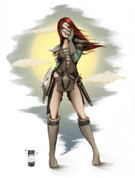 DaD Color: Aela The Huntress by steevinlove