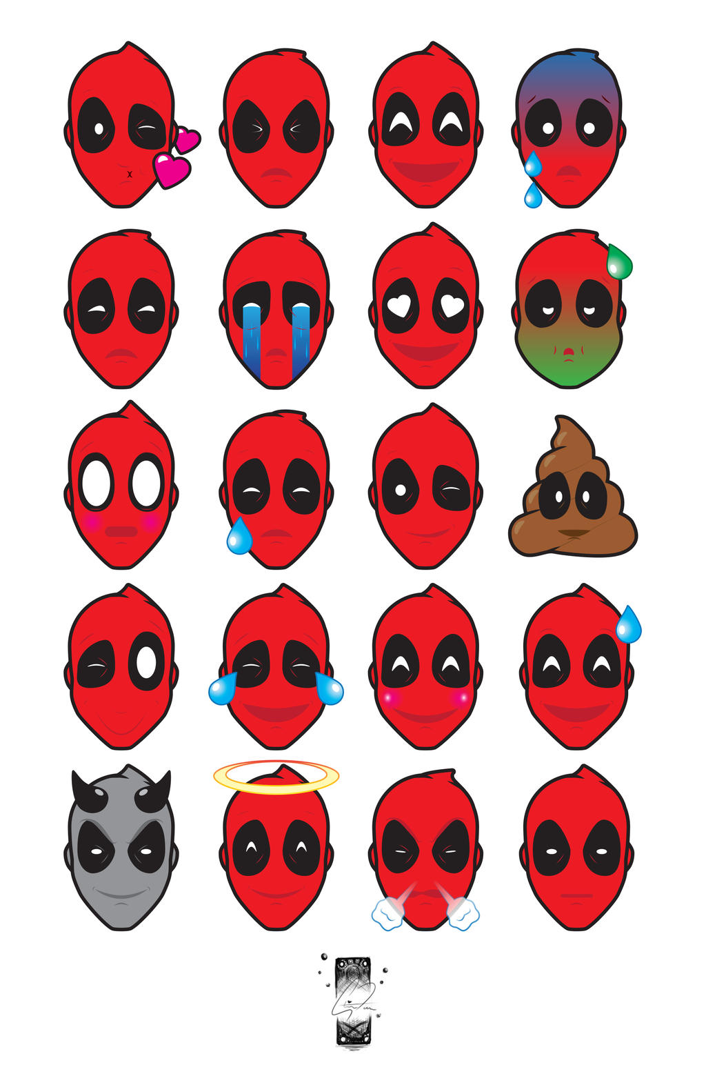 Deadpool Rivals Emote Deadpool Emojis by steevinlove on DeviantArt