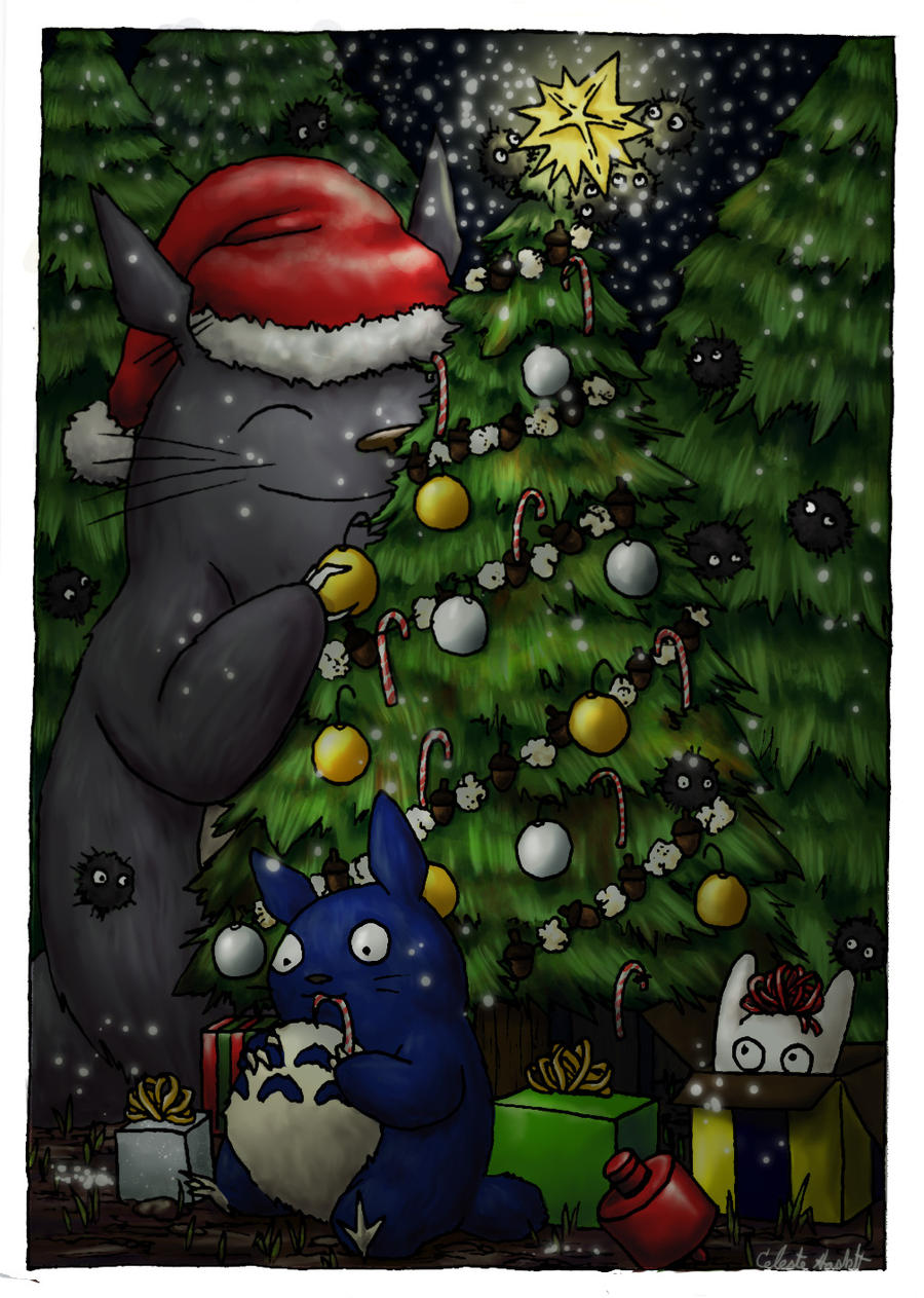 Totoro christmas card