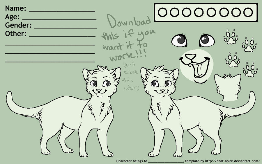 Free Cat Reference Sheet V2 by ChatNoire on DeviantArt