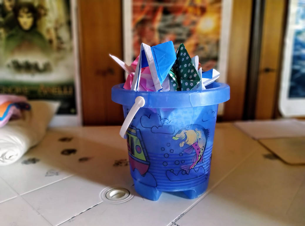 Origami Bucket by hermio on DeviantArt