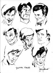 Doctor Who Face Study ink