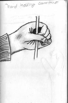 Doodle3- hand holding something