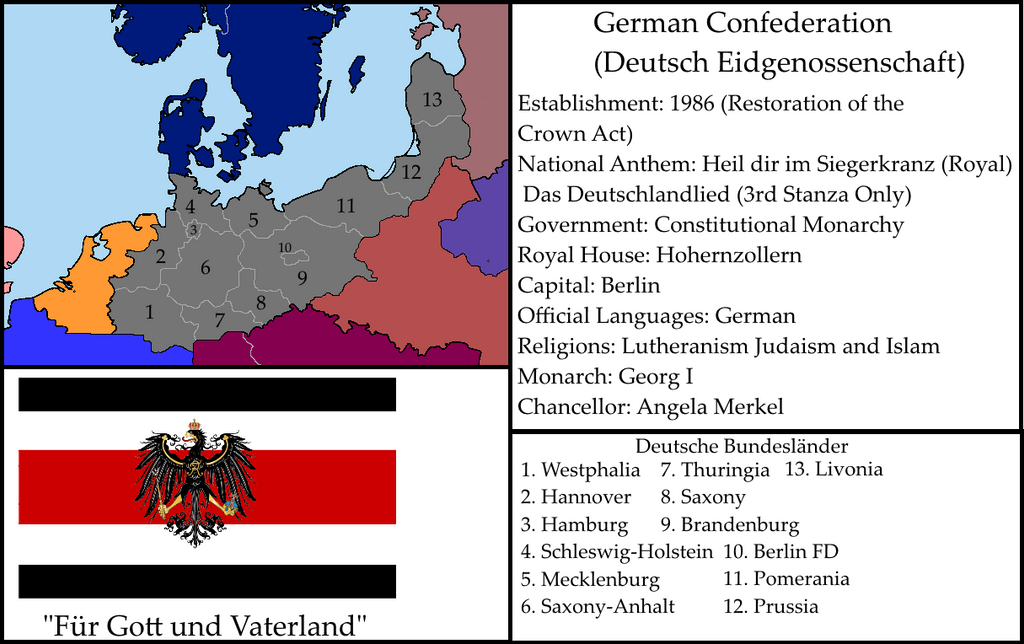 Germany Devolution Map of Germany (Revolution!) by KitFisto1997 on DeviantArt