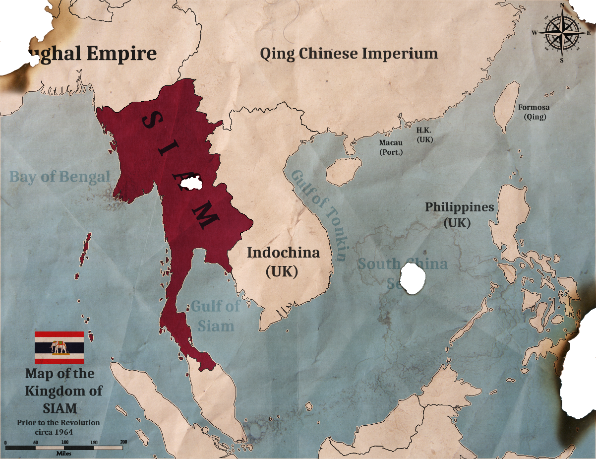 Map of Siam - 1964 (Revolution! Redux) by KitFisto1997 on DeviantArt