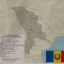 Map of the People's Republic of Moldova