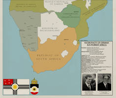 Map of German South-West Africa