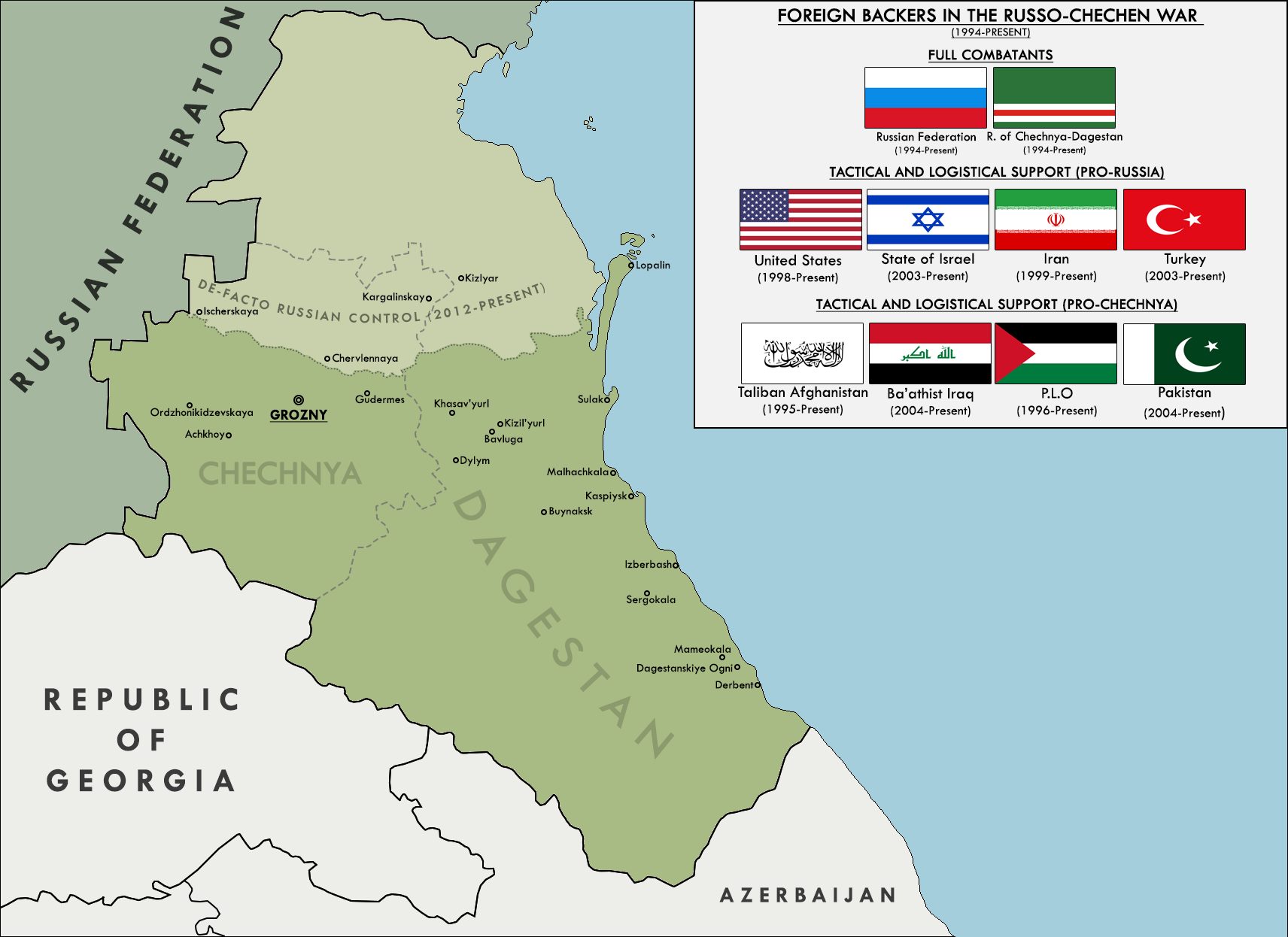 'The Caucasian Pressure Cooker' - Map of Chechnya by KitFisto1997 on ...