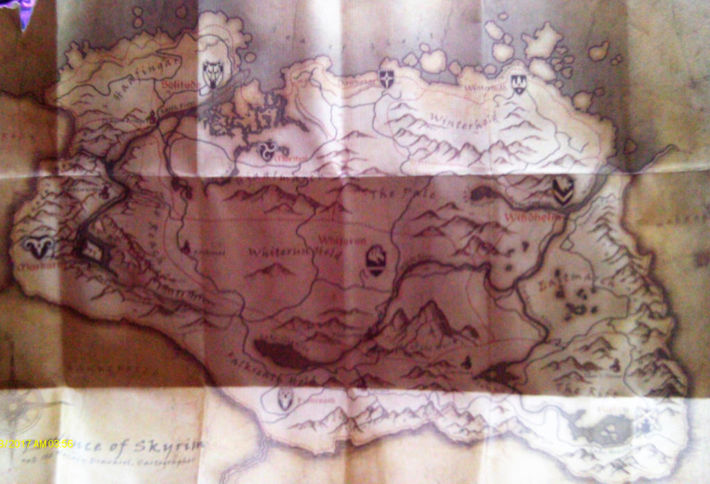 Skyrim Map by FantasyEverythingEve on DeviantArt