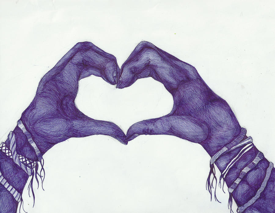 Heart*, ~ ballpoint pen